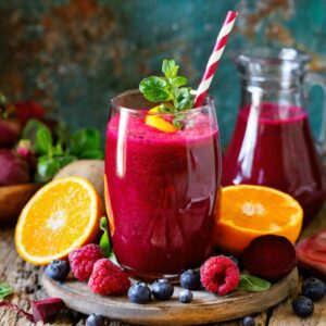 Beetroot Berry & Orange Juice Smoothie