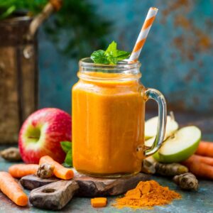 Carrot Ginger Apple & Turmeric Smoothie