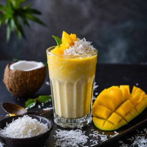 Mango Coconut Milk Smoothie