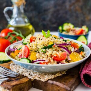 Quinoa Salad with Mixed Vegetables
