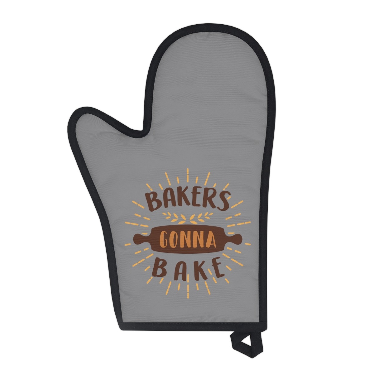 Oven Glove, Bakers Gonna Bake- Gray - Image 2
