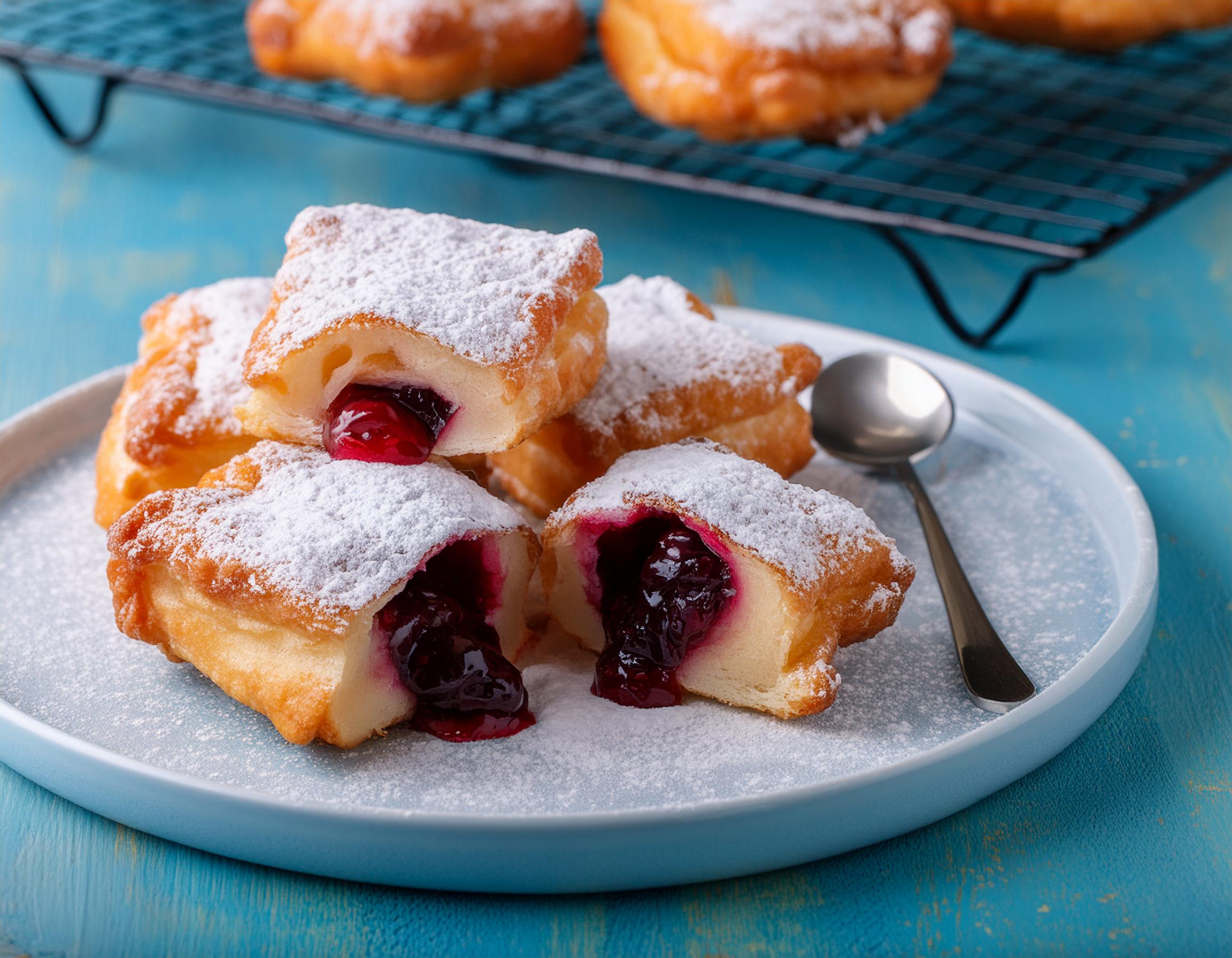 Baked Berry-Stuffed Beignets Recipe